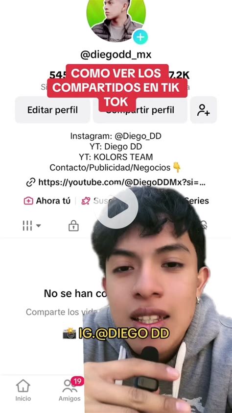 como ver tus compartidos en tiktok